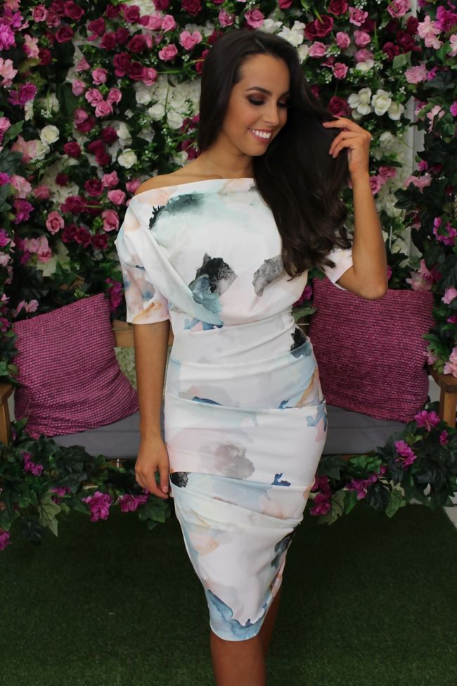 Pastel Coloured Midi Dress